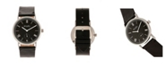 Simplify Quartz The 5100 Black Dial, Genuine Black Leather Watch 40mm